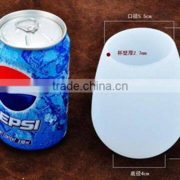 Camping Silicone Beverage Drinking Tumbler White in Color photo-2