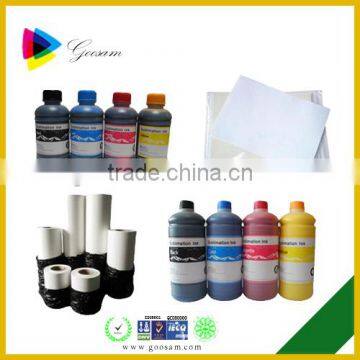 competitive price sublimation inkjet ink for epson for Fabric/Mug/Leather/PVC/pottery and porcelain printing