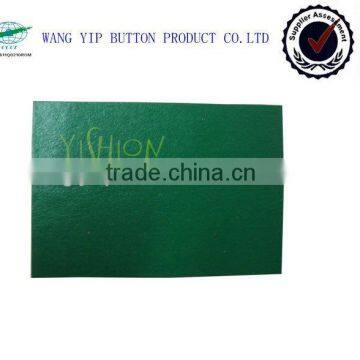 fashion green color embossed leather patches for bag