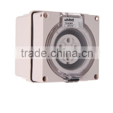 Three Phase 4 Round Pin Socket 10A