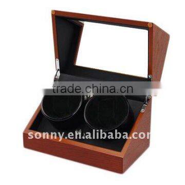 Dual wooden automatic watch winder