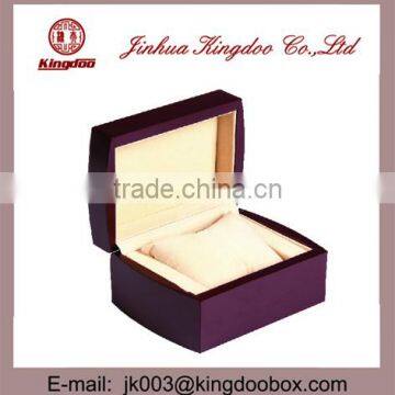 Jinhua Supplier Handmade Rectangular Plastic Watch Box Velvet Pillow Lid