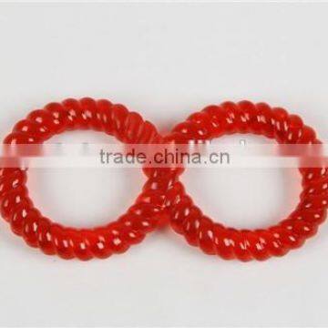 Top grade durable TPR dog chew toy 8 shape red