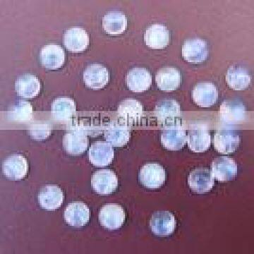 White Rainbow 6mm rd. cab