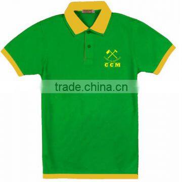 High quality green polo shirt campaign polo t shirts guangzhou factory