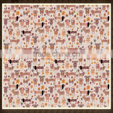 lovely pattern printed taffeta fabric for kid