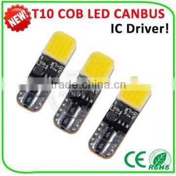 LED Width Light T10 Canbus plasma replacement bulb 2W 4300 K 6500K COB chips car parts accessories