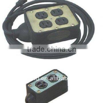 220V 4 Pole Rubber marine boat Multi Pin Socket