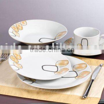 (SDR-1002)20pcs Round shape home decor porcelain plate set