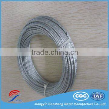 DIN3052 1*7 HQ galvanized steel wire cable