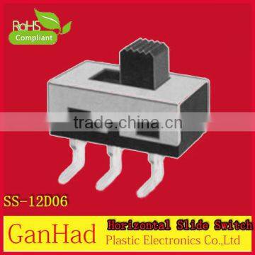 High quality 1P2T 2A 125V AC slide switch