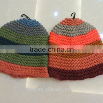 Fashionable winter knitted hat