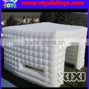 XIXI 5m white inflatable LED cube tent,outdoor inflatable lawn party tent