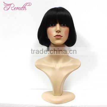 New Wholesale High Grade Human Hair Short Bob Fashion Wig