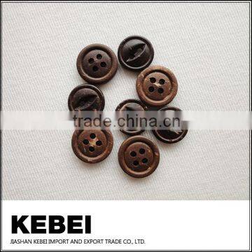 Hot Sale Deep Colour Round Wooden Buttons for Shirts photo-2