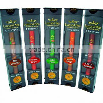 disposable eshisha with led button or non button e hookah