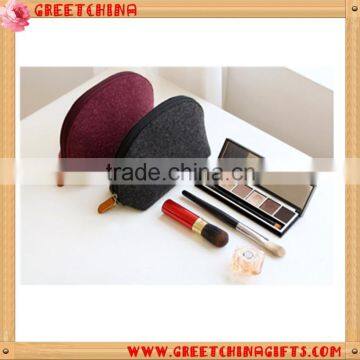 Promotional Customized Logo Cosmetic Travel Felt Bag