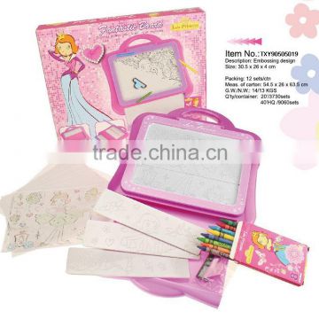 Wholesale Price Kids toys Embossing design drawing set