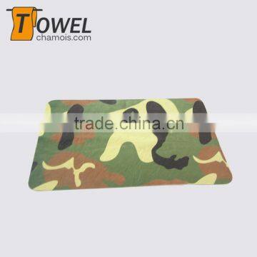 OEM square camo towel for outdoor activity