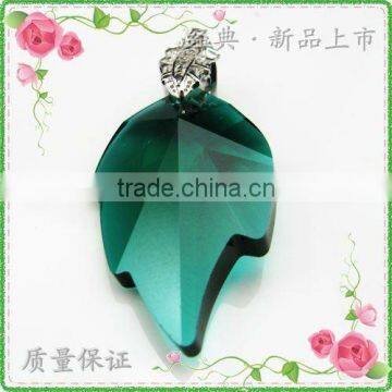 leaves crystal pendants