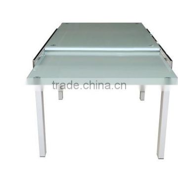 modern room furniture cheap tempered glass dining table designs