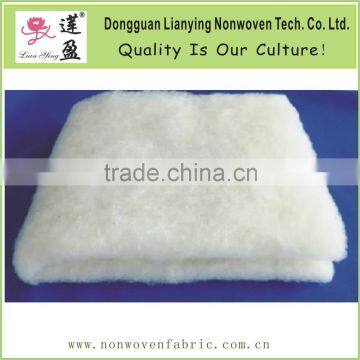 High CLO value polyester wadding for garment