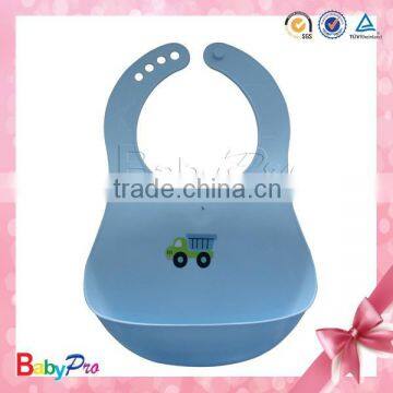 2015 Hot Sale China Manufacture Apron Ruffle Plastic Waterproof Baby Bibs