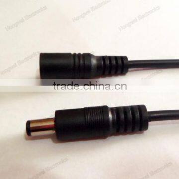 UL2464 Black Moulded Power Extension Cables DC 5.5 Connector Male to Female DC Cable Assembly photo-2