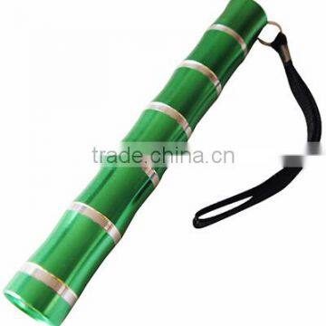 TE028 2015 High Quality Bamboo Shape 0.5Watt Mini Aluminum Torch With Lanyard