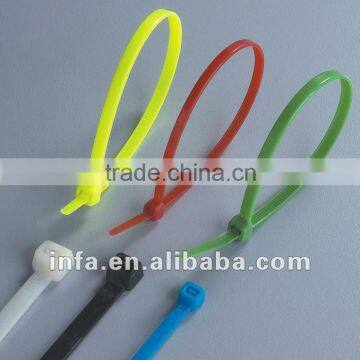 self locking white Nylon66 cable tie plastic tie straps