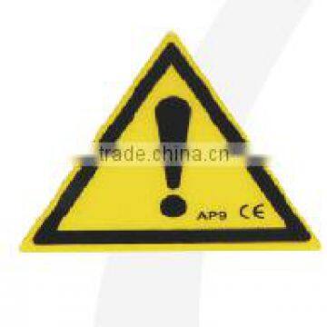 top sale waterproof push button switch parts/warning board LAY5-EM01
