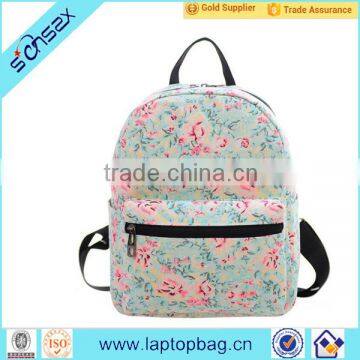 2016 New Design Fashion School Bag Canvas Stylish College Backpack photo-2