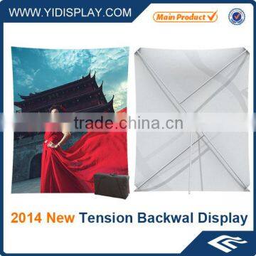 Aluminum X Frame Tension Fabric Display for Tradeshow