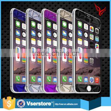 New Products on China Market Rhombus Style Tempered Glass for Iphone 6 6s Plus Colorful Screen Protector Quality Choice photo-3