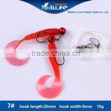 Weihai Ilure Fishing Tackle Vavious Colors Soft Plastic Fishing Lure