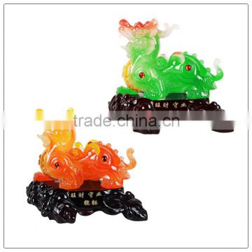 Jade color decortation Resin Pi Sou , fengshui pixiu statue hot sales