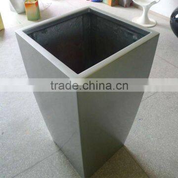 fiberglass planter pot,simple shape planter,tall pots