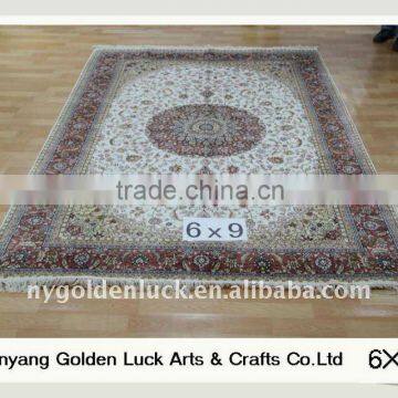 turkish 6x9 chinese handmade spun silk carpets and rugs