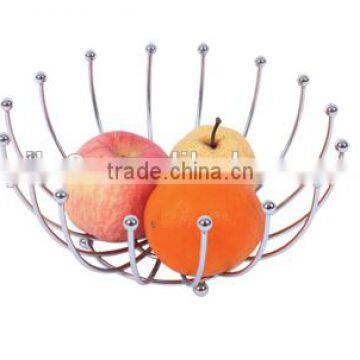 Kitchenware Metal Wire and Chrome Plated Fruit Basket photo-6