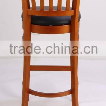 Beech Wood Barstool Wood Chair Hotel Chair photo-5