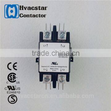 Refrigeration components double phase 2 poles 40A 24VAC dp AC contactor for furnas squareD HCC type ac cotactor