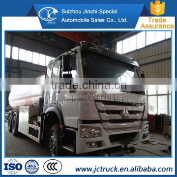 Chian famous brand and best quality Howo sino 6x4 LPG tank aerated truck of factory net price