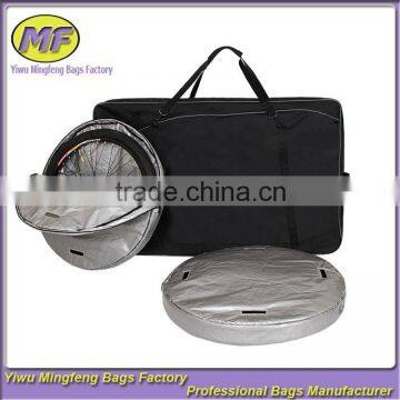 Travel Trolley Fodable Bicycle Wheel Bag bicycle bag spare types with hard bottom rod