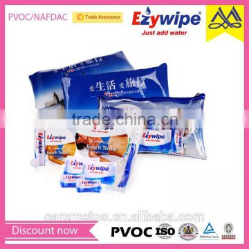 Promotional Eyzwipe Magic Compressed Towel Travel Kit/Quick-dry Coin Tissue Busiess Kit/ Candy Towel Travel Kit For Family