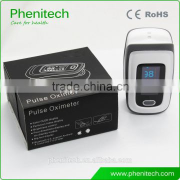 Wireless bluetooth pulse oximeter with FDA support for IOS Android