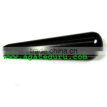 Black Agate Smooth Massage Wands : Smooth massage wands : Plain Massagers