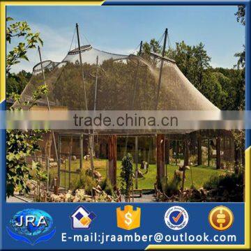 Aviary cage birds netting Zoo aviary fence for wire rope mesh