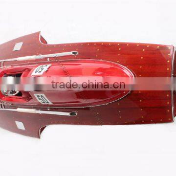 FERRARI HYDROPLANE MODEL, LUXURY ITALIAN SPEED BOAT - MODEL SHIP HANDMADE photo-3