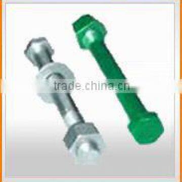 Highway guardrail strength fastener bolts and nuts