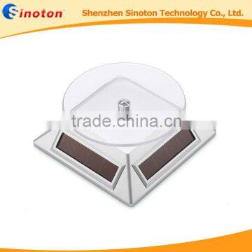 OEM LOGO turntable solar energy display in ABS material